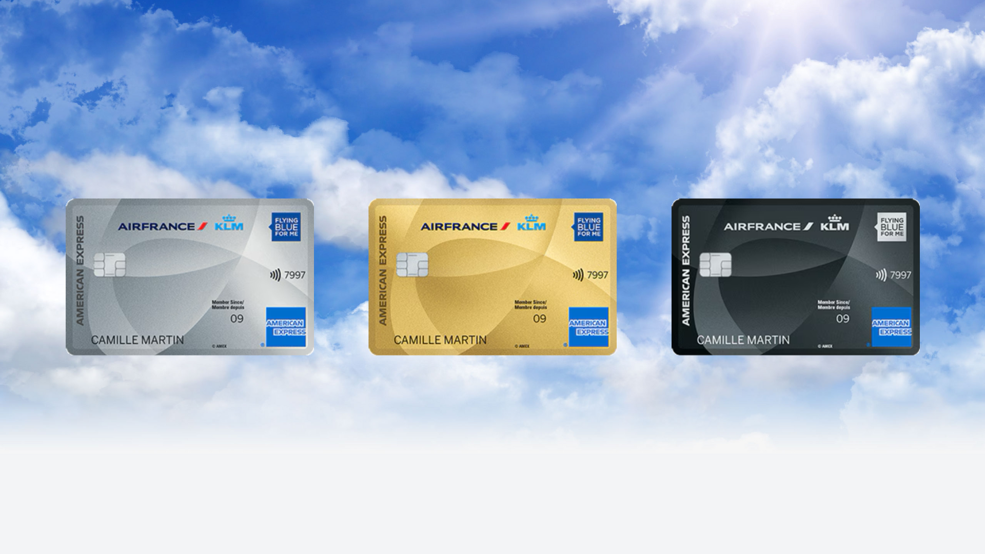 Comparatif des cartes American Express Air France